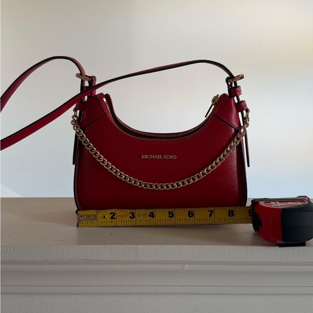 Michael Kors Burgundy Chain Shoulder Bag - Picture 5 of 5